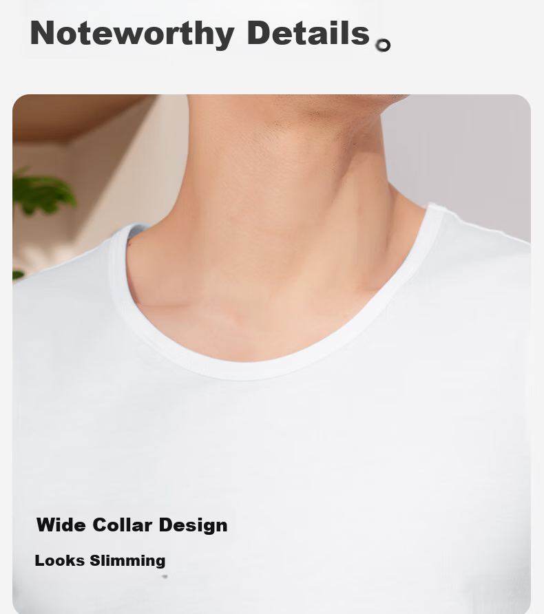 SEPTWOLVES [100% Cotton Soft Comfortable] Wide Shoulder Tank Top for Men, Pure Cotton Undershirt, Sleeveless T-Shirt, Sports Fitness Vest, Undershirt 16
