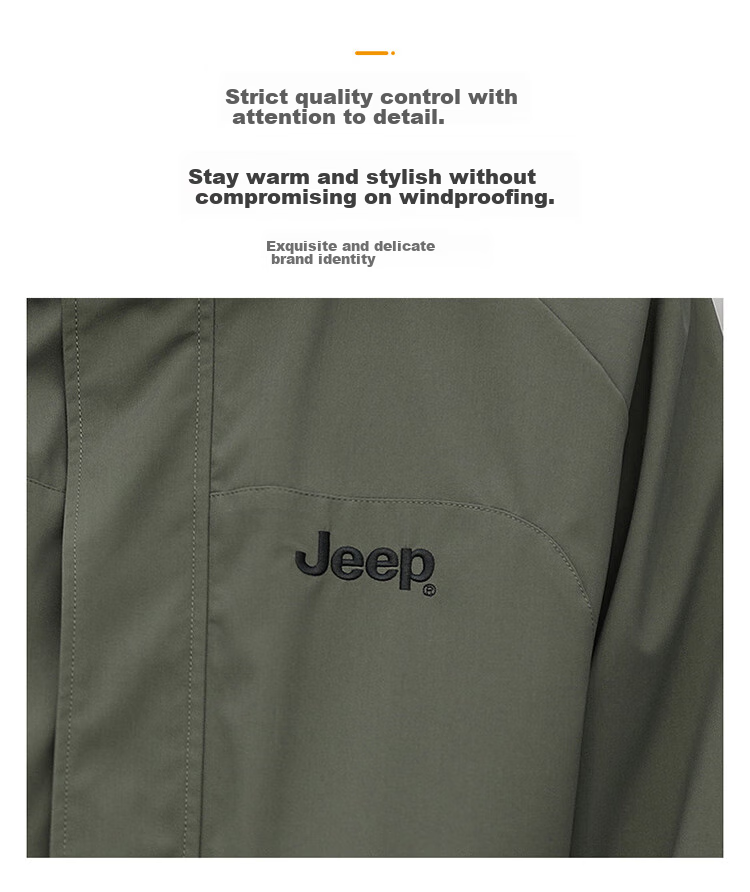 JEEP Men's Jacket, Spring And Autumn Outerwear, Loose Casual Workwear, Windbreaker for Men And Women, Couples' Clothing, Black, Size S 10