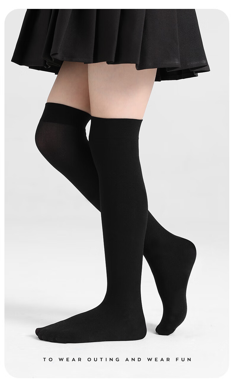 Barbie Children's Mid-Calf Socks, Girls' Thin White Socks for Spring And Autumn, Boys' Black Over-Knee High Socks 13