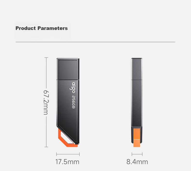 Aigo 64GB USB3.2 Gen 1 Flash Drive, High-Speed 150MB/s U331, for Business And Study, Computer Office Bidding, Car Use, Indicator Light, Large Capacity, Portable USB Drive 25