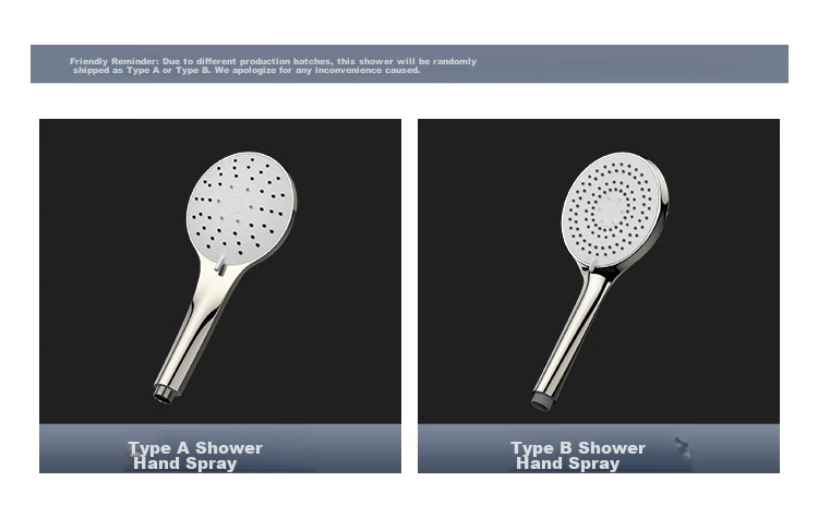 MEJUE Shower Set, High-Pressure Shower Head, Hot And Cold Brass Faucet with Mixing Valve, Bright Silver Z-5119 25