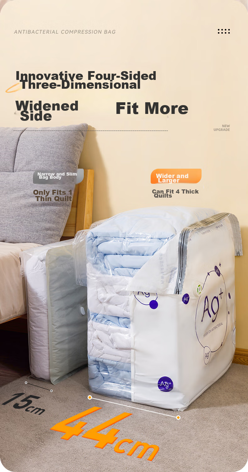 Taili Antibacterial Vacuum Compression Storage Bag, Clothing Packing Organizer, Maternity And Baby Quilt, Down Compress Dual-Use, 1 Medium Flat Surface 9
