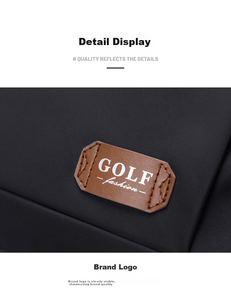 GOLF Laptop Backpack for Men, 15.6/16 Inch Notebook Bag, Contrasting Color Handheld Business Travel Schoolbag 29