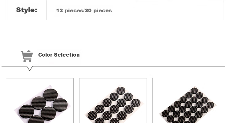 Jiebishi Chair Foot Pads, Table And Chair Leg Covers, Quiet, Wear-Resistant, Non-Slip, Thickened Pads, Sofa Stool Anti-Slip Stickers, Table Leg Pads 5