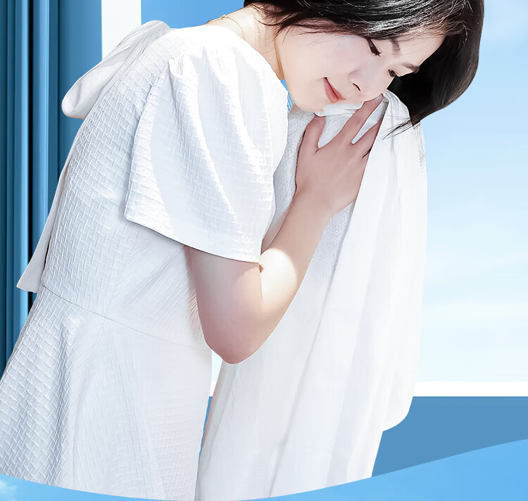 BIAZE Disposable Bath Towel, Extra Large And Thick Cotton Soft Bath Towel with Pearl Pattern, 70*140cm, for Hotel, Business Trip, Travel, 1 Piece Per Pack 20