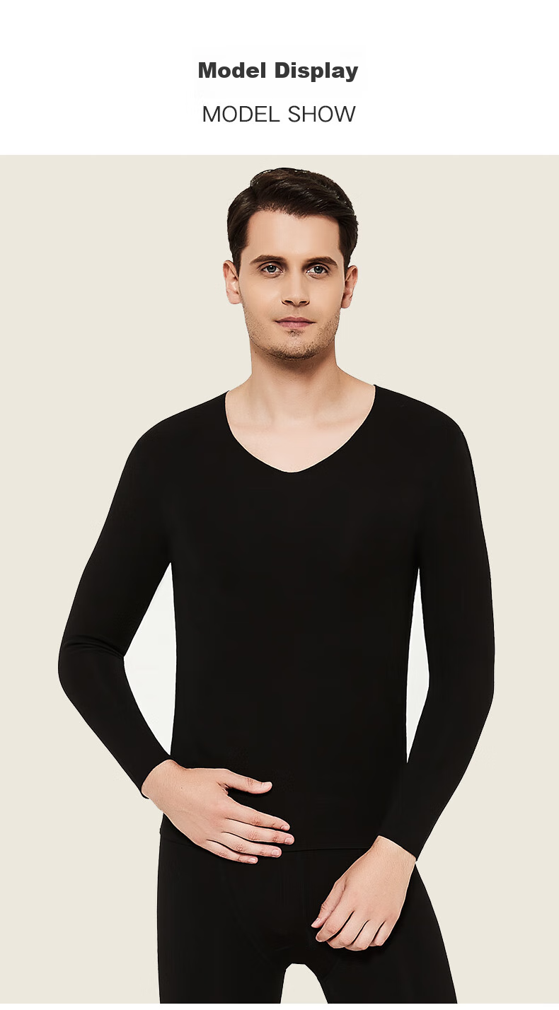 Hengyuanxiang [Winter Bestseller] Thermal Underwear for Men And Women, Heat-Retaining Autumn Top And Bottom, Seamless Warm Base Layer Set with Brushed Fabric 26