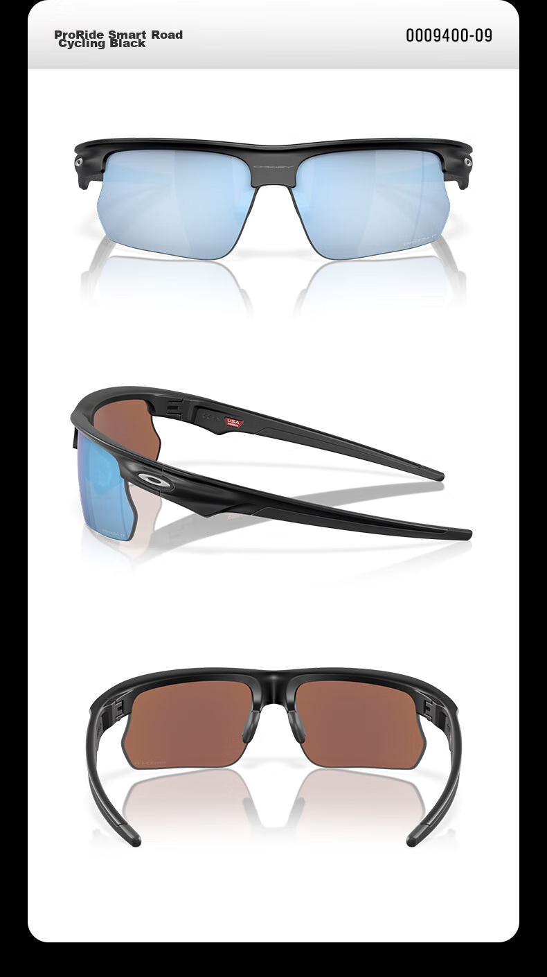 OAKLEY Outdoor Sports Sunglasses for Men And Women, BISPHAERA 0OO9400, Spectrum Smart Black-02 20