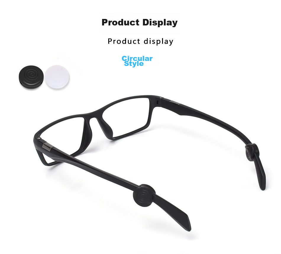 DRATRA Non-Slip Silicone Ear Hooks, Anti-Fall Eyeglass Temple Covers, Anti-Drop Glasses Leg Covers, Ear Hook Fixation Device, Ear Clip, Ear Back Accessories 13