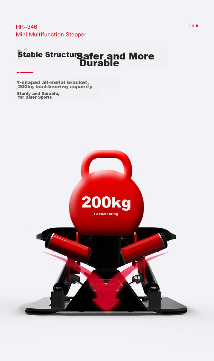 HARISON American Stepper, Home Mini Elliptical Machine, Foot Pedal Machine, Stair Climber, Fitness Equipment HR-346eco 5