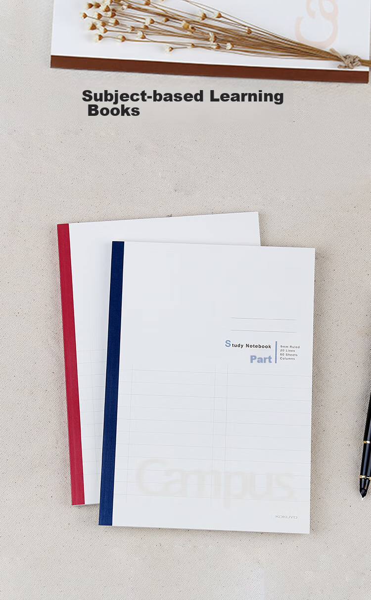 KOKUYO Campus Wireless Binding Notebook Soft Cover Notebook with Dividers B5/60 Sheets 3 Books (Random Color) WCN-CNB1633 1