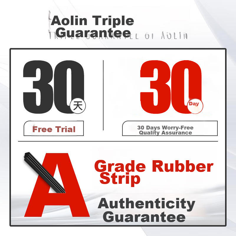 Aolin Dongfeng Honda Civic 8th/9th Generation Frameless Wiper Blade, for 8th/9th Generation Civic 2008-2015 Models, Original Factory Size Rubber Strip