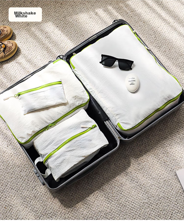 Banzheni Travel Toiletry Storage Bag, Portable Large Capacity Handheld Underwear Organizer Bag for Business Trips And Travel, Packing Set 17