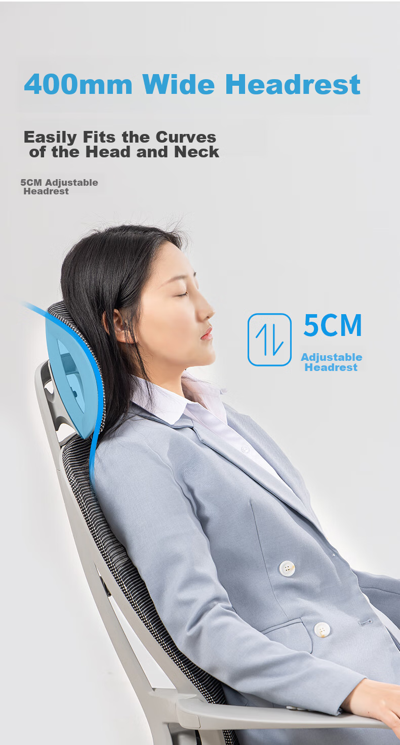 Deli Soft Series Ergonomic Office Chair, Nap Chair, Recliner, Comfortable for Long Sitting with Adjustable Armrests, Black 5