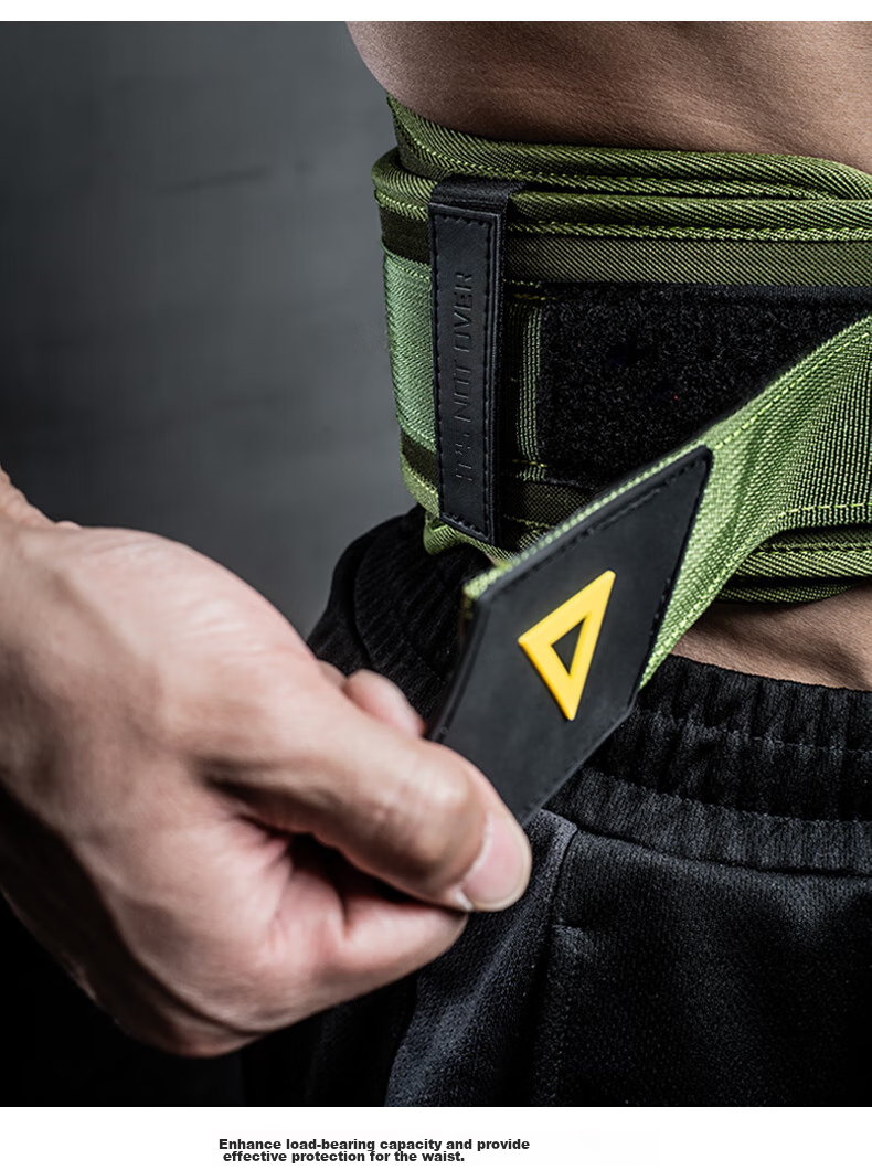 FITTER GEAR Fitness Waist Belt for Men, Deadlift Squat Strength Training Weightlifting Support Belt, Army Green Size S 17