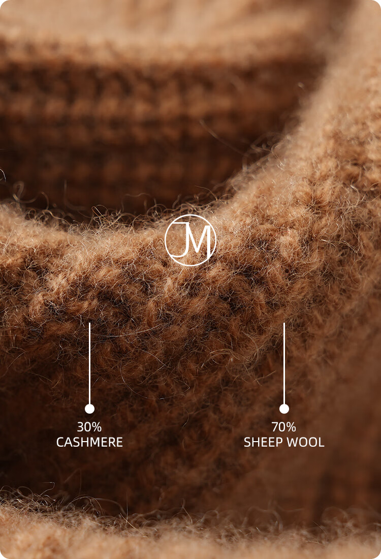 JIUMU Cashmere Warm Knit Hat for Women, Autumn And Winter Balaklava Wool Knitted Hat, Cold-Proof Hooded Neck Warmer All-I 3