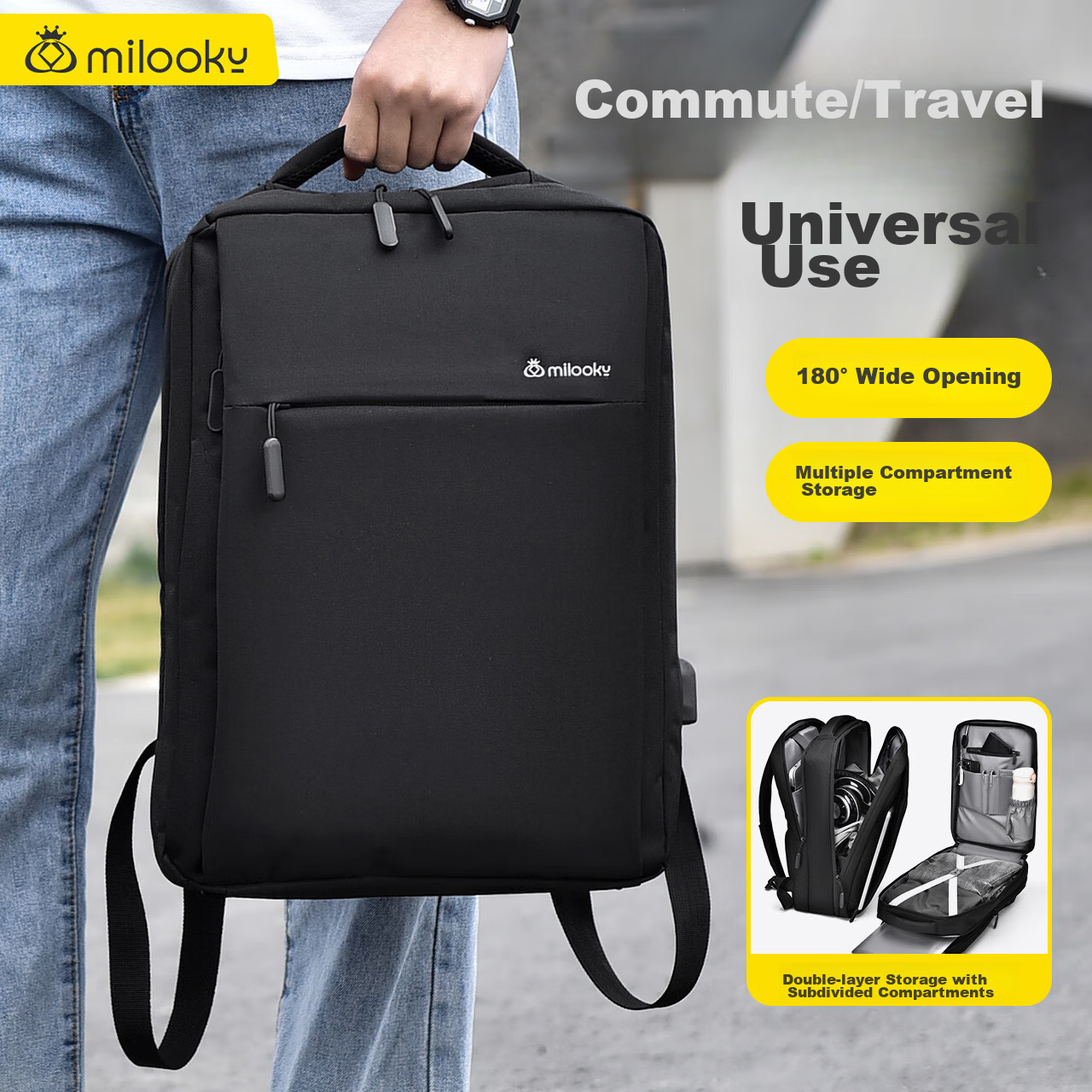Diigongfang Laptop Backpack for 14/15.6/16 Inch Notebooks, Compatible with Apple, Lenovo Legion, ASUS, Dell, HP, Shadow Elf Gaming Laptops, Large Capacity Backpack