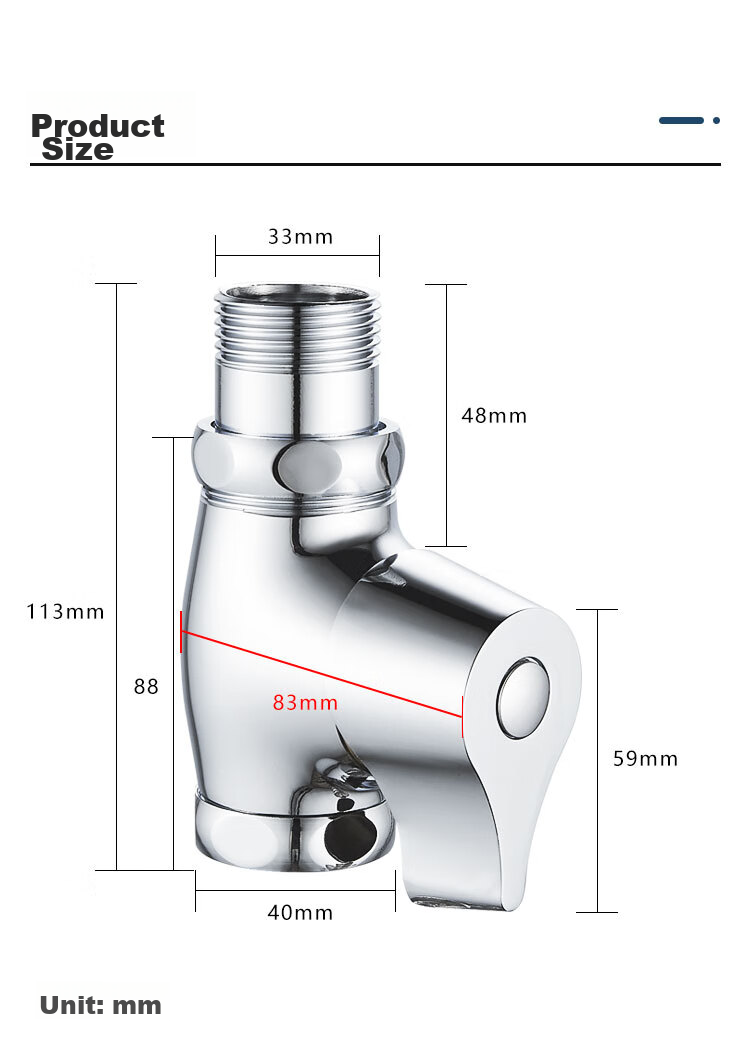 MEJUE Knob-Type Quick-Open Flush Valve for Bathroom Toilet, Squat Toilet Switch Water Flushing Valve Z-017252 11