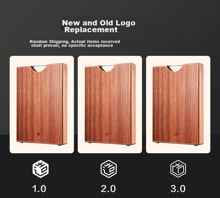 JD Original Cutting Board, Wooden Chopping Block for Home Use, Food-Grade Antibacterial [Black Ebony Solid Wood], 45*30*3CM 13