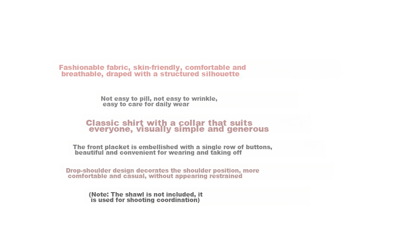 Olrain Long-Sleeve Shirt for Women, Spring And Autumn Loose-Fitting Office-Style Blouse, Pink, Size M 2