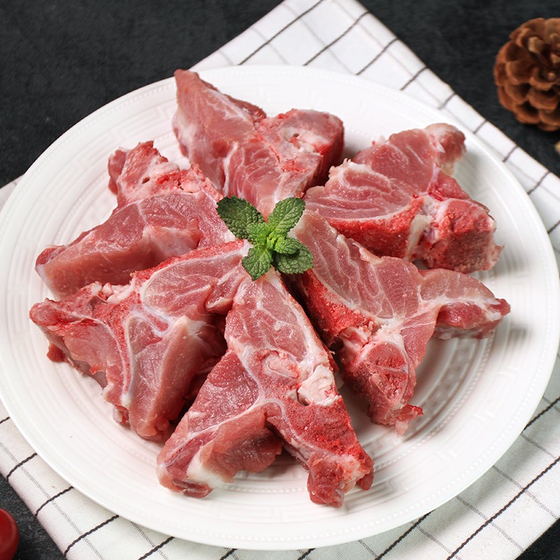 精气神 国产无抗山黑猪脊骨800g 冷冻免切猪龙骨猪腔骨 煲汤猪肉生鲜