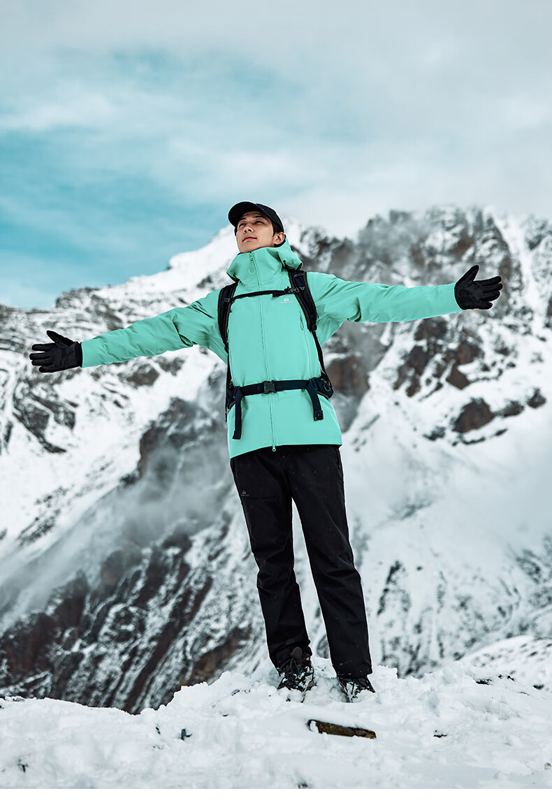 Pioneer Camp, Jinyi Wei Baihu Windbreaker, Men's Outdoor Spring And Autumn Jacket, Windproof, Waterproof, Breathable, Hard Shell, High-Altitude Mountaineering Coat 5