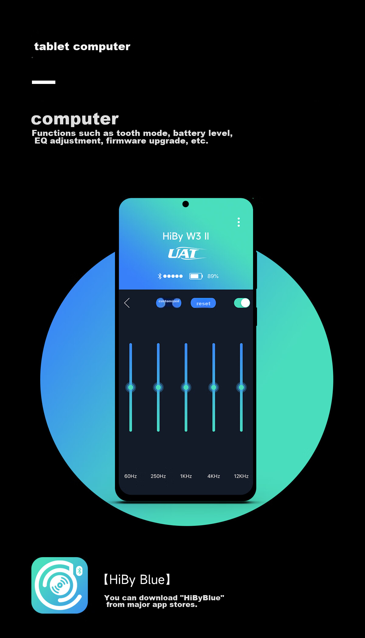 HiBy W3 Second Generation, Haibei Bluetooth Decoding Headphone Amplifier Receiver, Small Tail DAC, Computer Sound Card, Home And Car Use, NFC Pairing, Noise Reduction for Calls, Bluetooth 5.1, Cheese Yellow 10