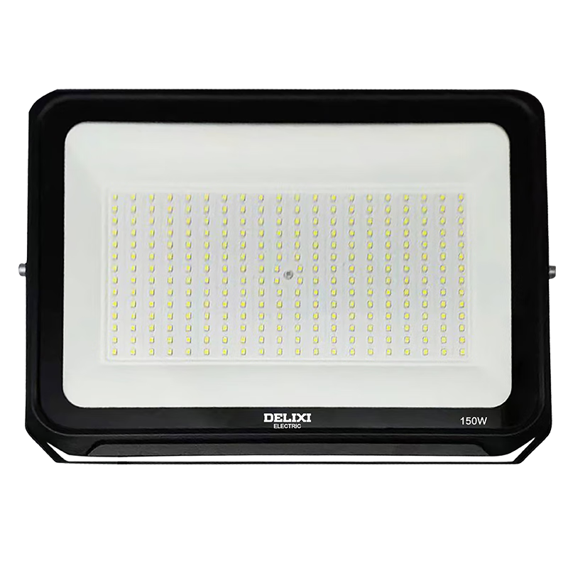 DELIXI LED Floodlight for Outdoor Factory, Rural Courtyard Light, IP65 Waterproof Rating, 150W White Light
