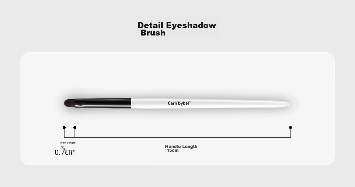 CARLI BYBEL Half-Shade Nose Shadow Animal Hair Brush for Slanted Nose, Nose Wing, Gradient Highlighting, Side Shadow Contouring, Sickle-Shaped Makeup Brush 16