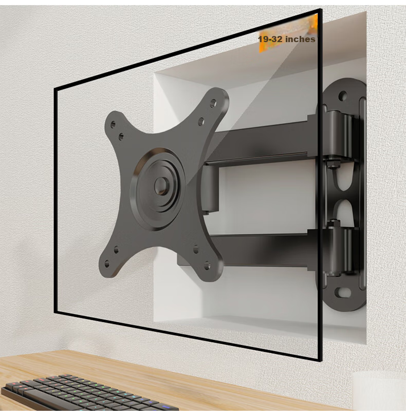 LUCKPRO Monitor Wall Mount Bracket, Computer Monitor Stand Wall Mount, Computer Stand, Monitor Riser, Desktop Wall Mount Bracket 119-01 16