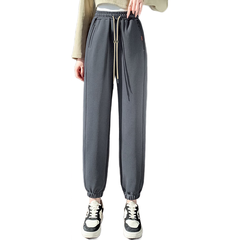 Halo Queen Women's Casual Pants, High-Waisted Slimming Loose-Fit Joggers for Spring And Autumn, Fashionable Height-Increasing Casual Pants H13QR1940