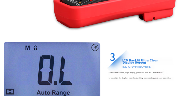UNI-T UT136C+, Auto-Ranging Digital Multimeter, Universal Meter, Electrician's Meter for Home Use, High Precision, Backlit with Temperature Measurement Functio 13