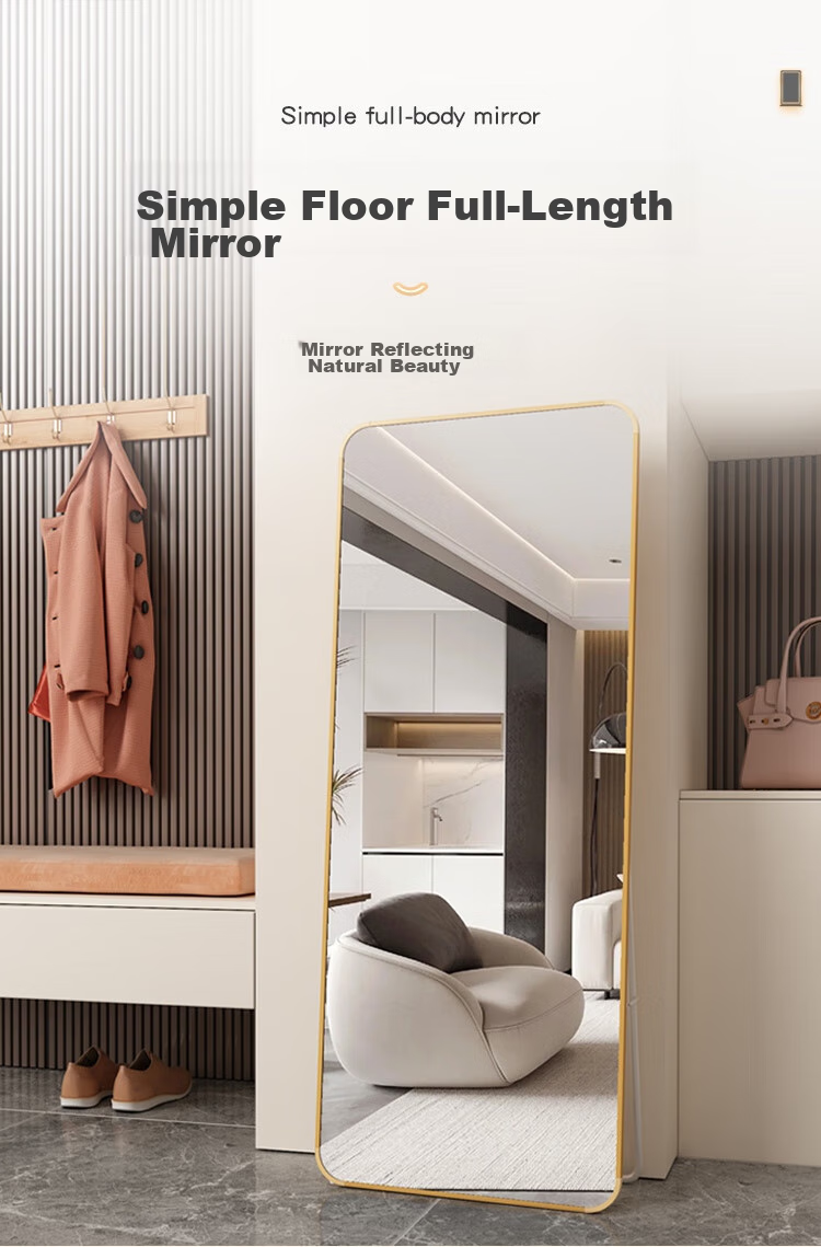 Anerya Floor Mirror, Home Wall-Mounted Full-Length Mirror, Popular Wall-Hanging Mirror, Bedroom Wall-Mounted Dressing Mirror 1