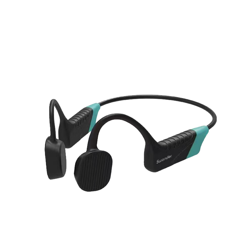 DIBALENE DF310 S1 Children's Professional Training Headphones, Bone Conduction Swimming Headphones, Professional Wireless Open-Style Earpiece, IP68 Waterproof Youth Teaching Sports Headphones, Gree
