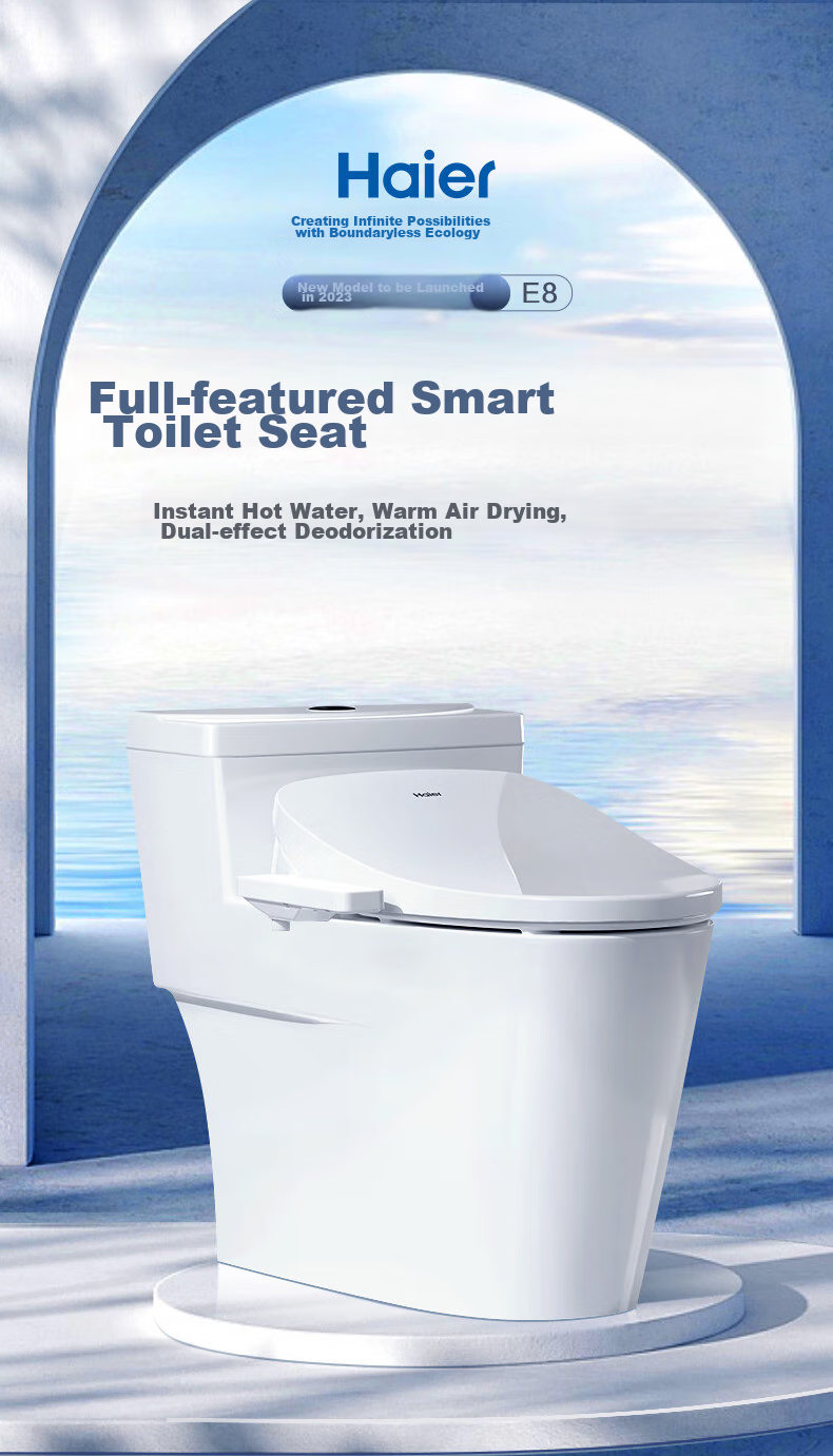 Haier Smart Toilet Seat Intelligent Disinfection Series: Instant Heating, Remote Control, Automatic Deodorizing, Plasma UV Sterilization X-R30 2