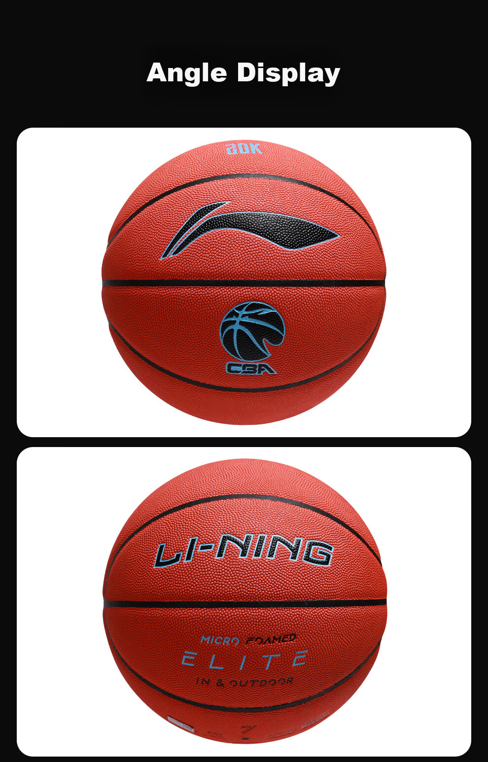 Li-Ning Basketball Size 7 887 Outdoor Cement Court Non-Slip Official Standard Adult Youth Competition Basketball Gift 16