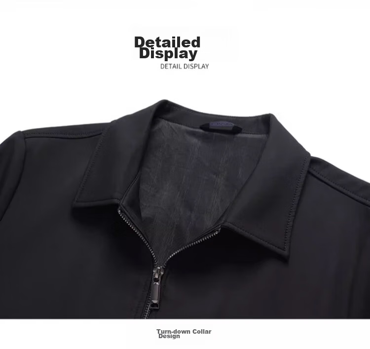 Yalu Administrative Jacket for Men, Spring 2026 Business Casual Dad's Outerwear, Middle-Aged And Elderly Menswear Coat, Cadre Clothing 15