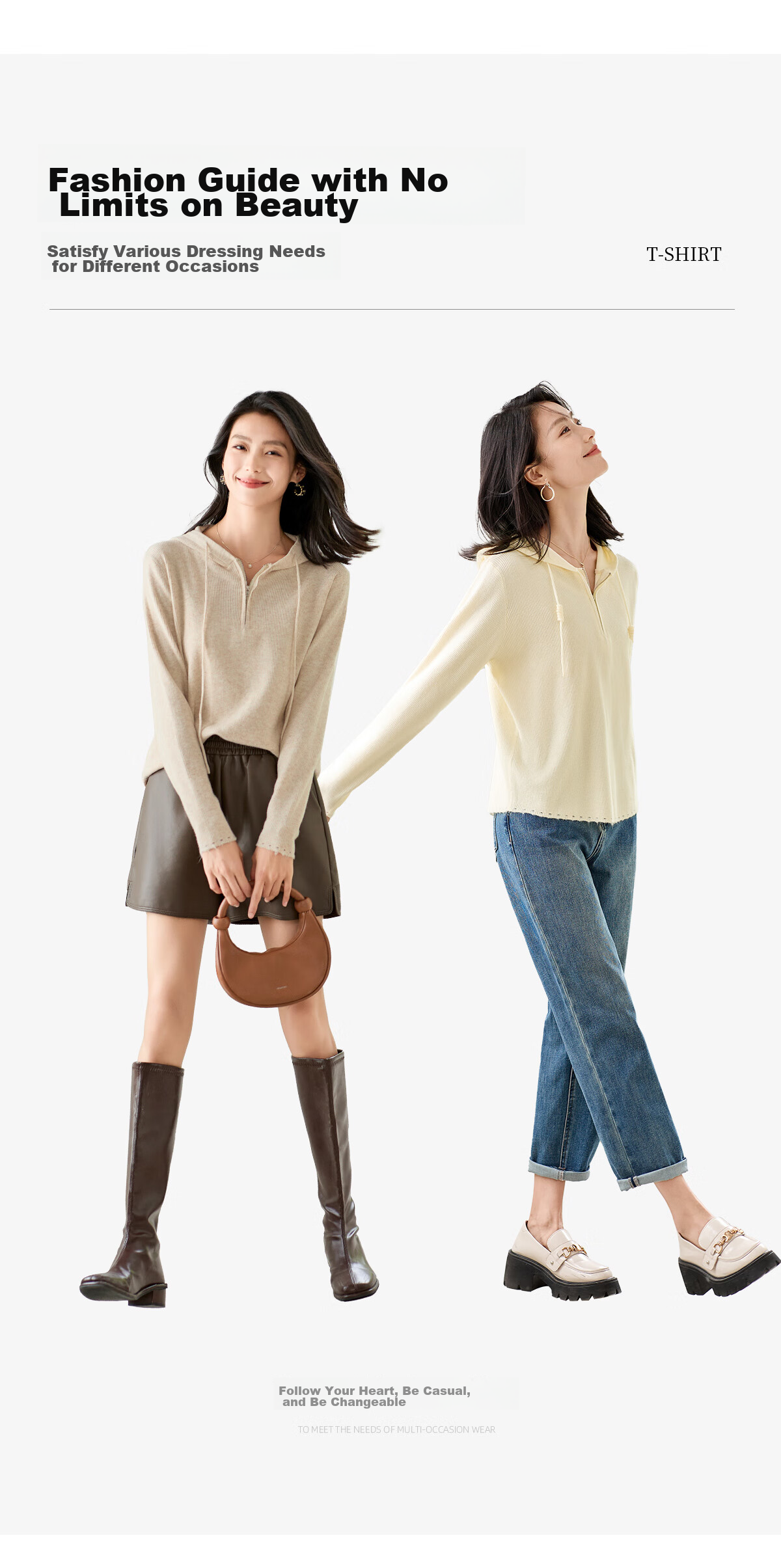 Chushen Women's Hooded Knit Sweater with Drawstring Half-Zip, Fashionable Casual Pullover Top S143Z3012 9