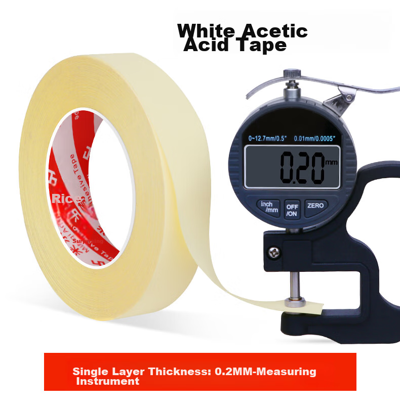 Mileqi High Viscosity White Acrylic Electrical Tape for LCD Screen Wiring, Phone Repair, Earphone Data Cable Repair, Tear-Away Insulation Tape, 12MM Wide * 30M Long [3 Rolls] 10
