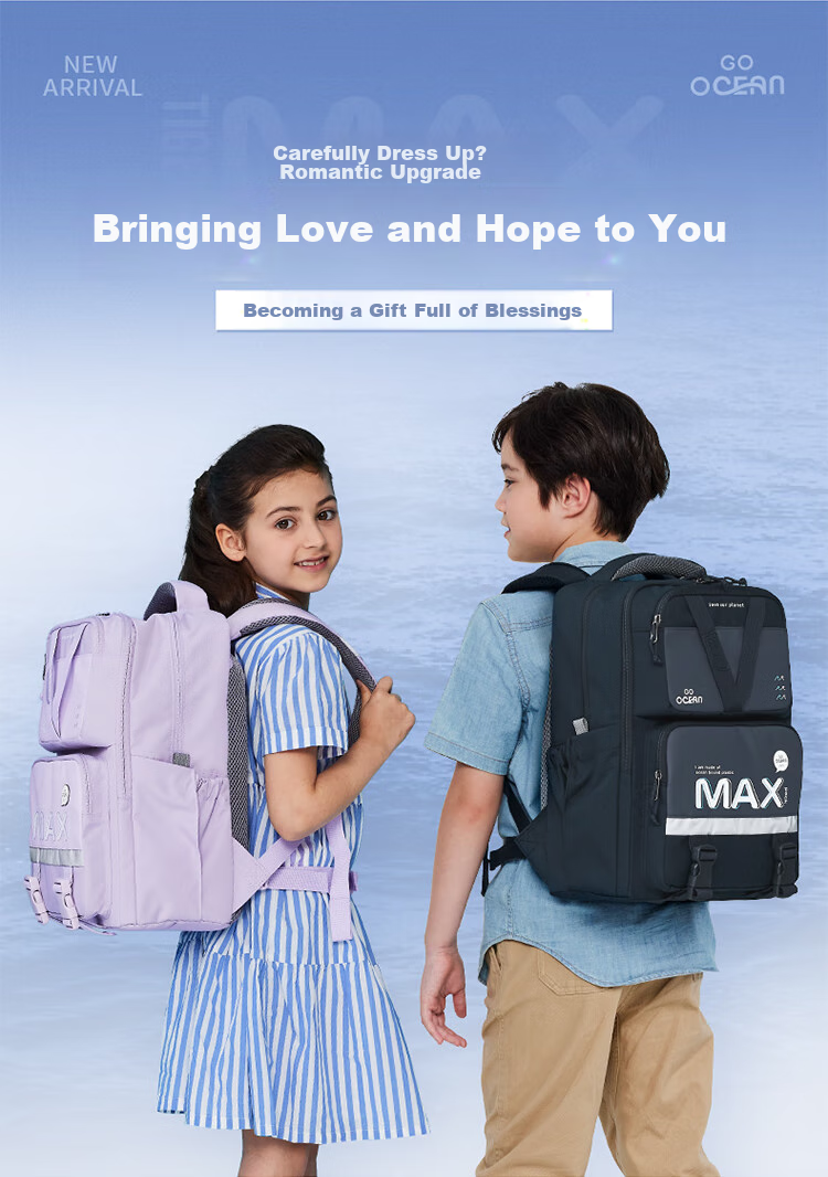 TigerFamily Middle School Backpack for Grades 3-9, Children's Spine-Protecting And Load-Reducing Backpack, Suitable for Boys And Girls 1