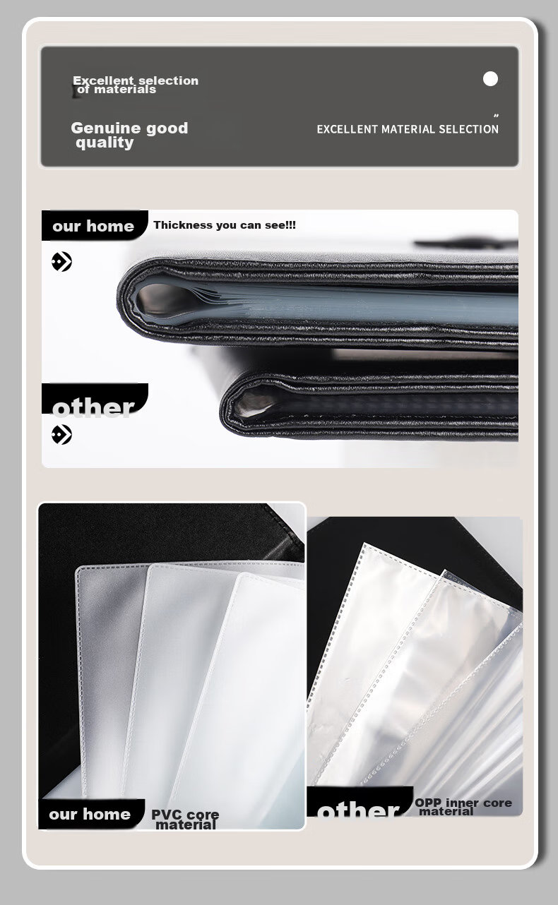 DiLe Deposit Slip Organizer, Bill Holder, Deposit Book, Bank Deposit Slip Folder, Specialized Folder for Bank Checks And Bills, Reimbursement Invoice Holder, 20 Pages with Magnetic Clasp (Can Hold up to 40 Sheets), 70891 Black 2