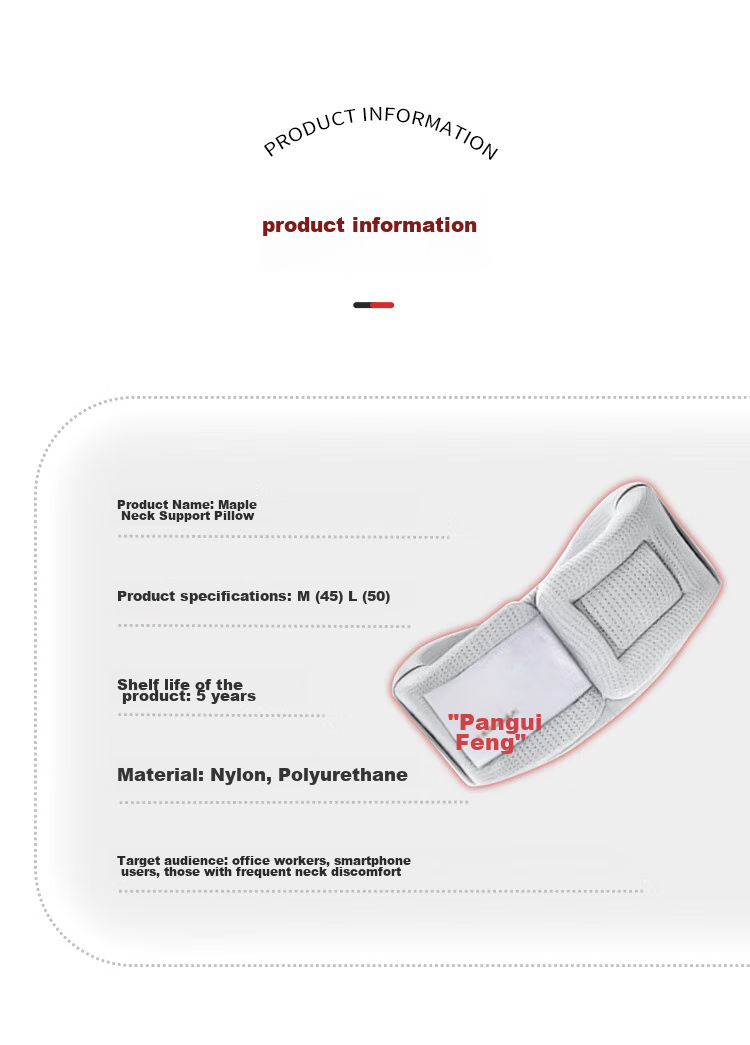 Guifeng Office Neck Support, Cervical Pillow, Anti-Forward Head Posture, Neck Protection, Forward Tilt Support, Breathable Cervical Pillow, Size M 15