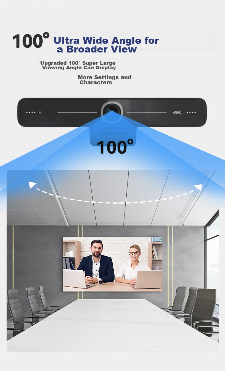 HIKVISION Video Conference Camera Live Streaming, 8 Million Pixel 4K Ultra HD with Microphone, External Tablet Laptop Office Meeting Solution D5ACAM100D 10