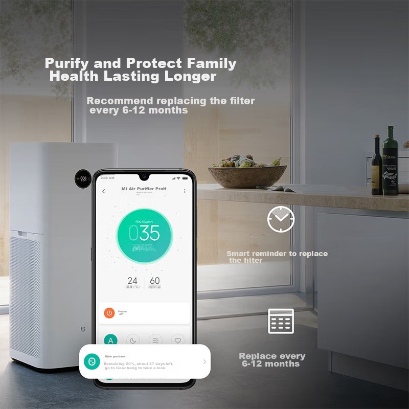 米家 小米空气净化器滤芯滤网 除甲醛增强版2只装 家用除甲醛除菌除烟味 适用净化器MAX增强版