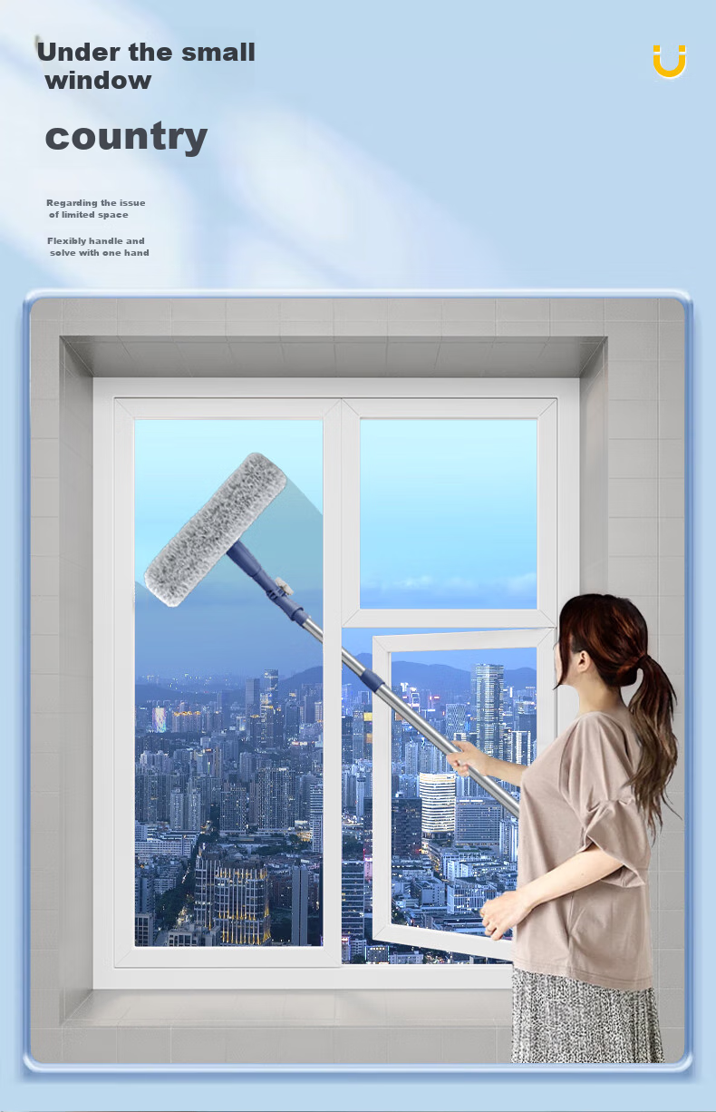 Sulida Glass Cleaning Tool for High-Rise Windows, Professional Window Cleaner, Outdoor Window Cleaning Equipment, Glass Scraper for Exterior Windows 14