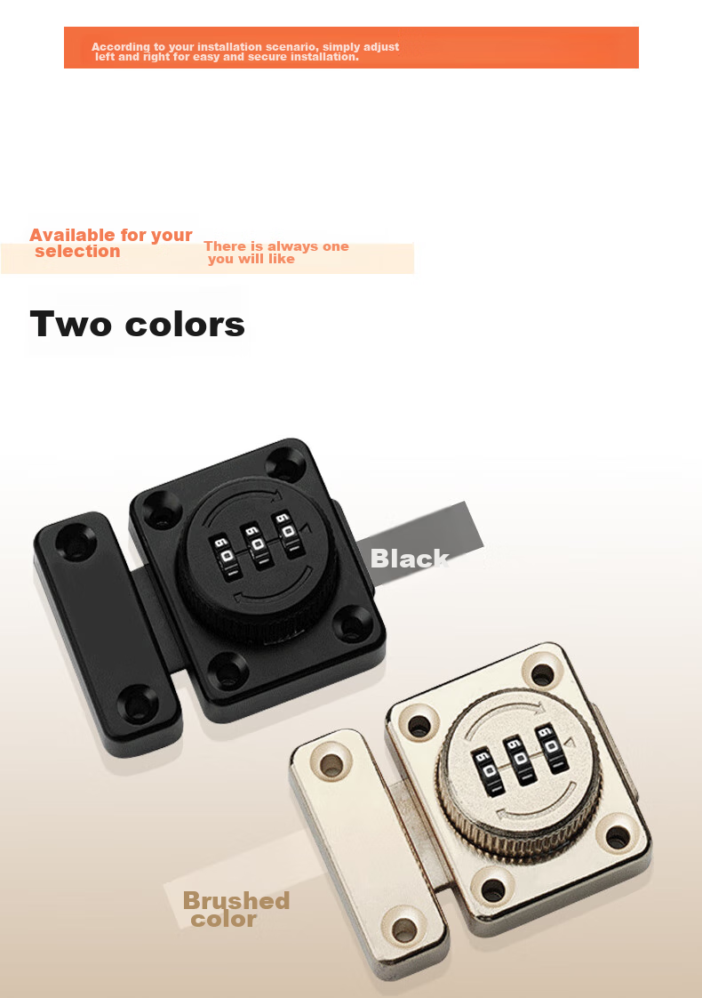Dipuer Locking Drawer Latch, No Drilling Required, Refrigerator Door Lock, Cabinet Lock, Office Metal Cabinet Lock, Electrical Panel Lock Hardware 10