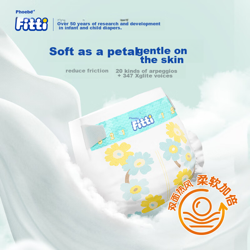 Fitti Plant-Based Comfort Baby Play Pants L36 Pieces Pull-Up Diapers Breathable Large Size Baby Diapers