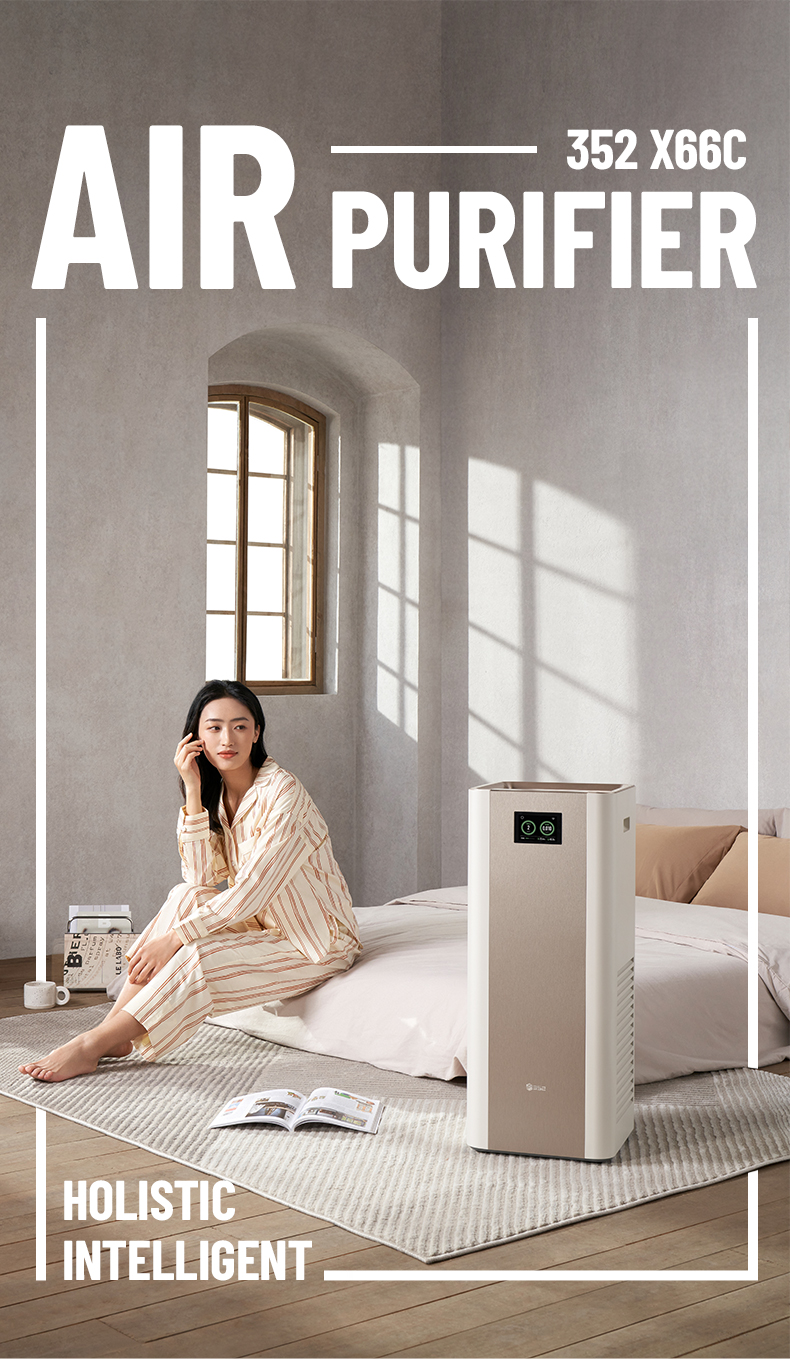 352 Air Purifier Removes Formaldehyde, Disinfects, Eliminates Bacteria, And Reduces Smog And Odors Smart Digital Display Home Use X66C Original Filter [Accessory] 2