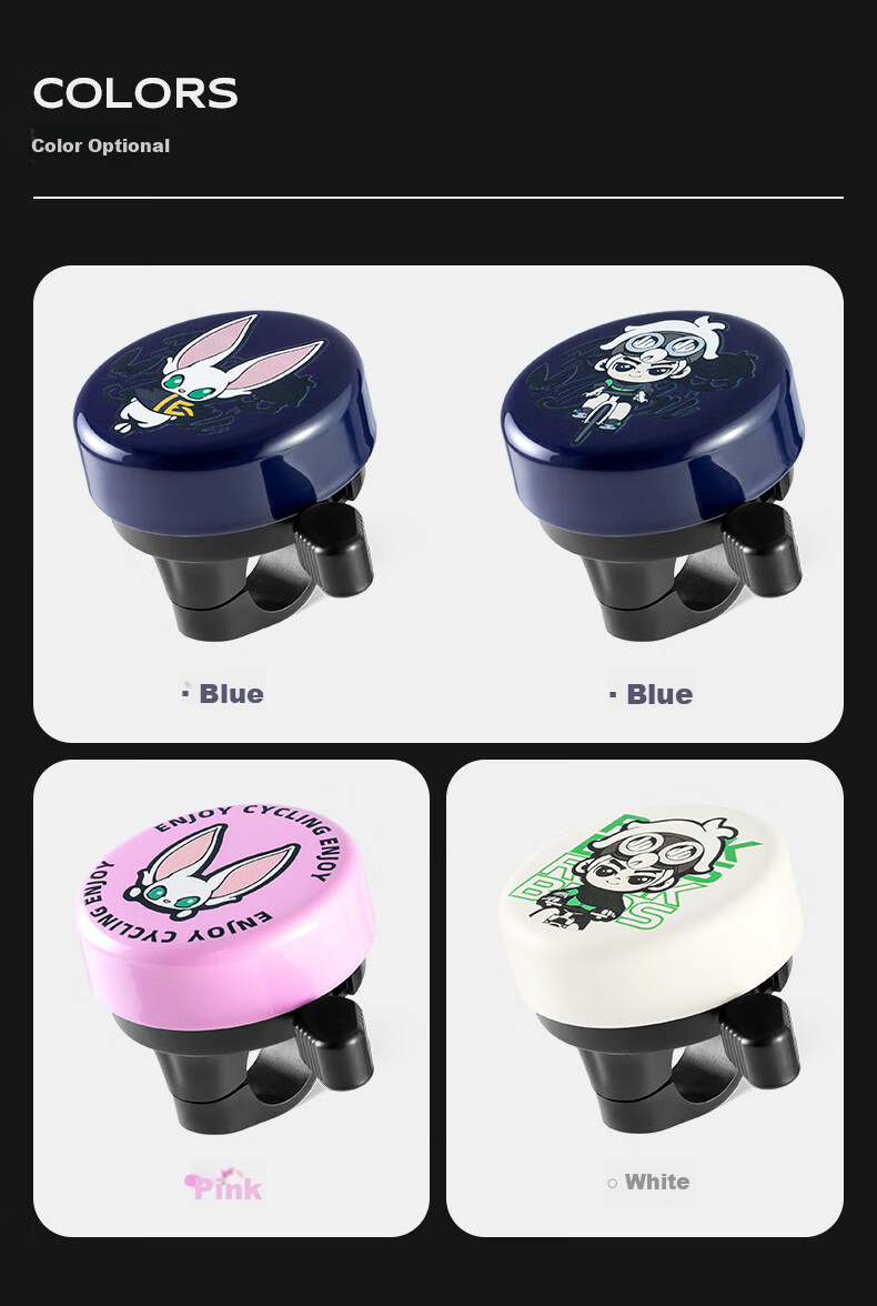 ROCKBROS Bicycle Bell Mountain Road Bike Folding Bike Horn Children's Balance Scooter Cycling Accessories Luoluola 10