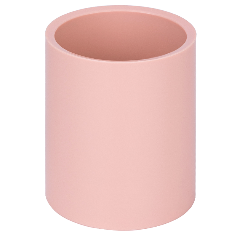 Deli [Best-Selling Product] Thick Round Desktop Pen Holder, Office Desk Organizer for Cosmetics, German Creative Design, Office Supplies, Cherry Blossom Pink NS023