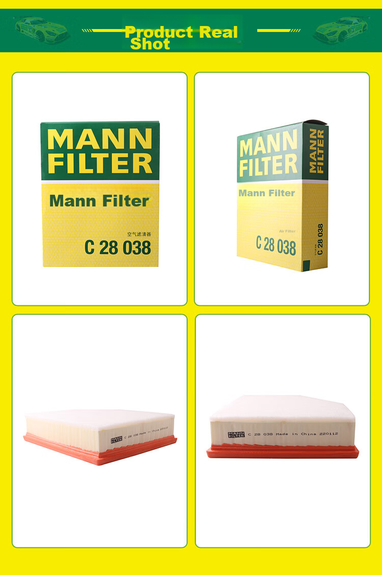 MANNFILTER Air Filter Element C28038 for BMW 528/530/525Li540i/730Li/X3 X4 X5 X6 9